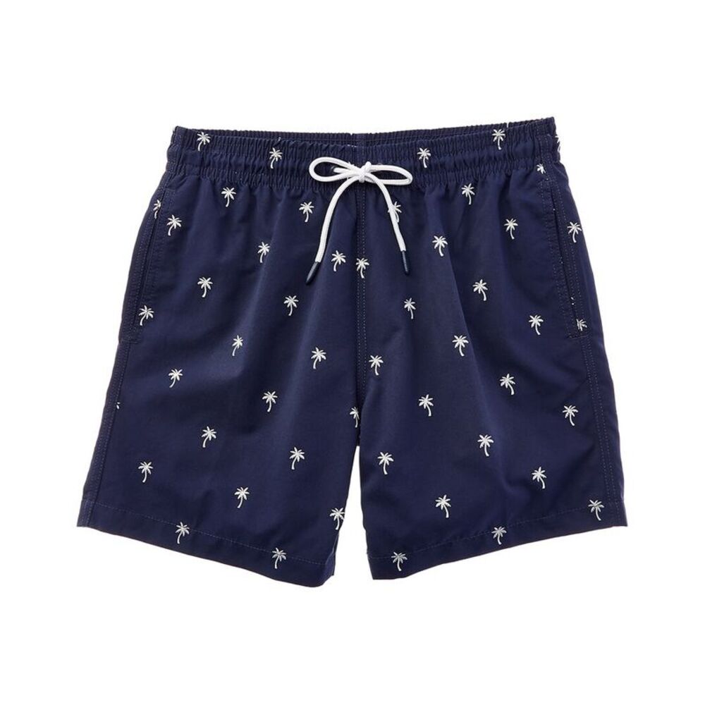 Trunks Surf & Swim Co. Mens  Print Swim Trunk, Navy